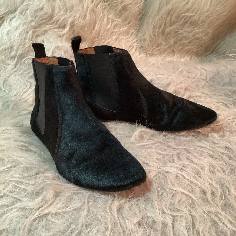 Isabel Marant Pony Hair Chelsea Boots